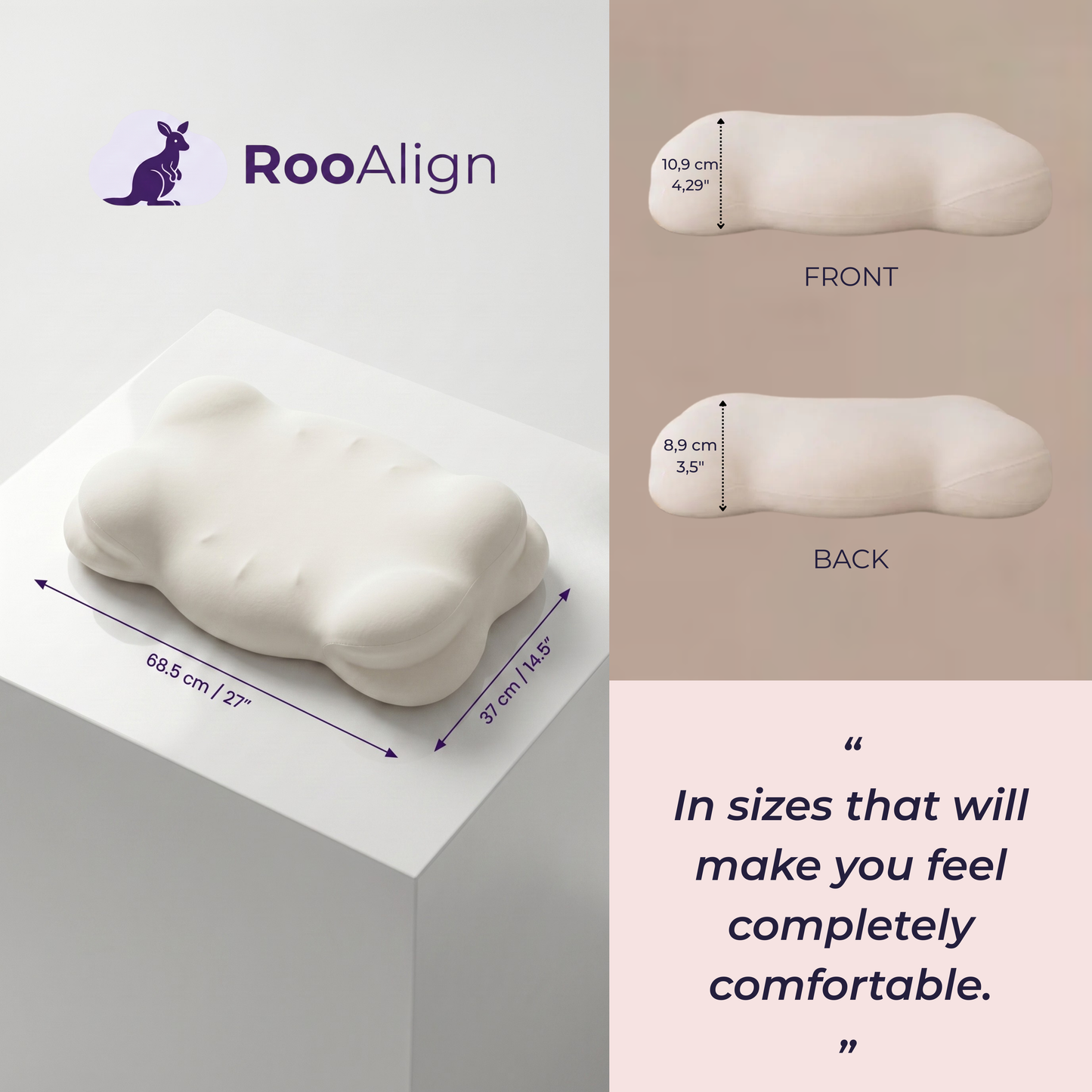 RooAlign™ Memory Foam Pillow